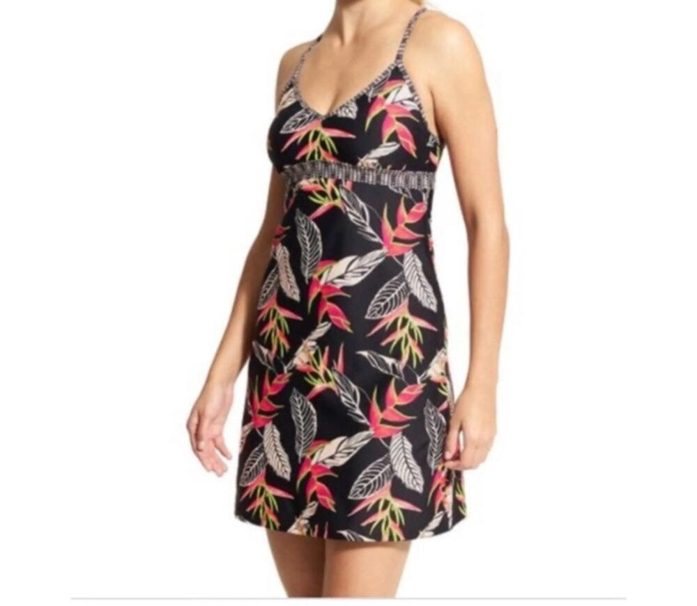 Womens Athleta Printed Shorebreak Athletic Dress Racerback Size M EUC!